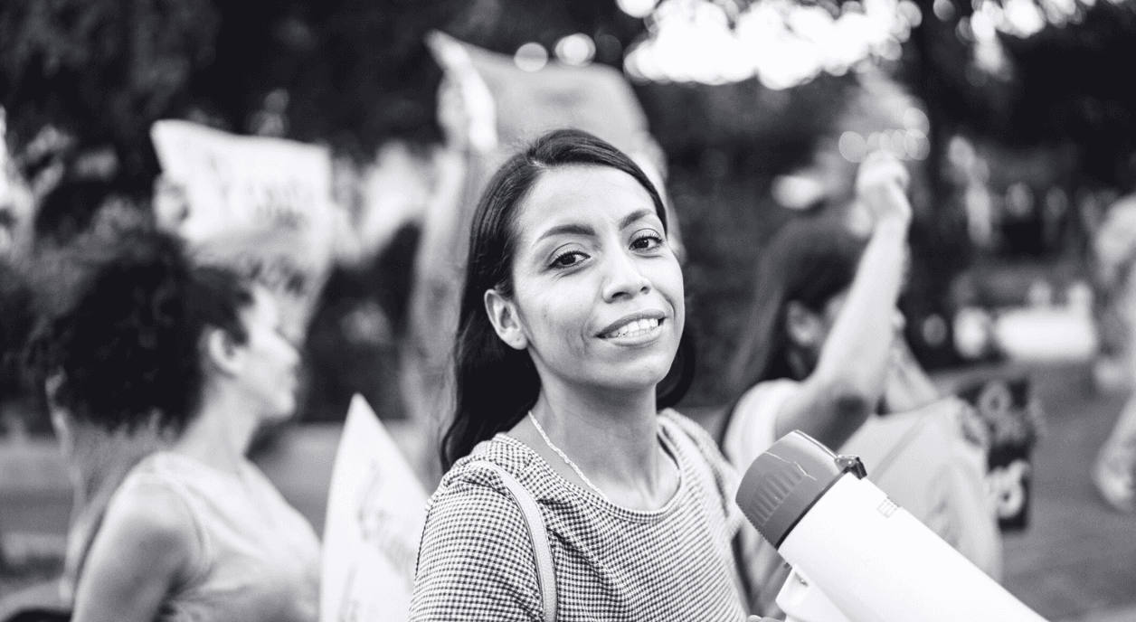 A woman grassroots organizer.
